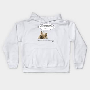 Philosopher dog Kids Hoodie